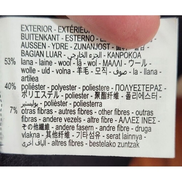 ZARA Double Faced Black Wool Blend Double Breasted Long Oversized Coat - Picture 7 of 13